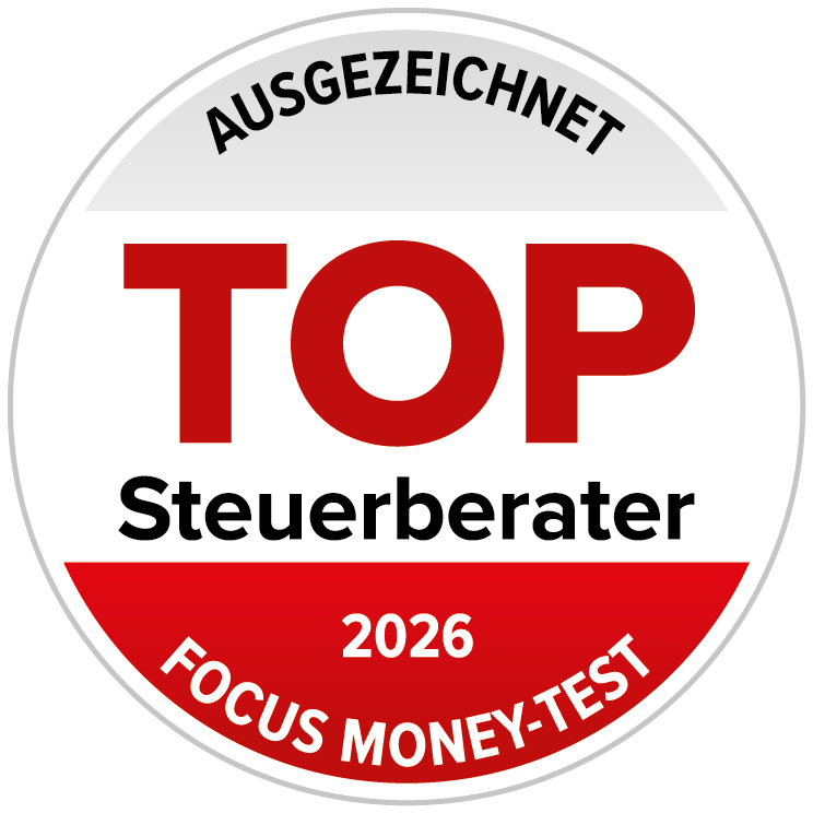 Ausgezeichnet als TOP Steuerberater 2026 im FOCUS MONEY-Test